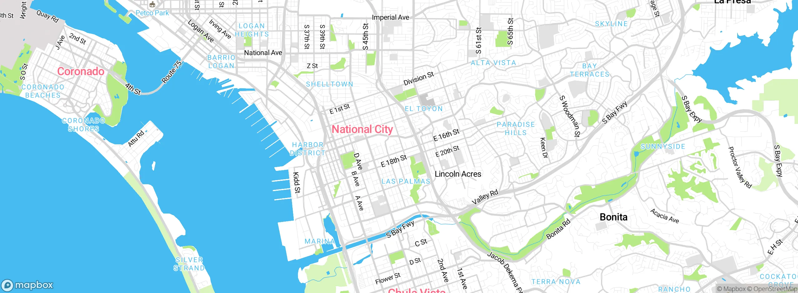 Map showing approximate location