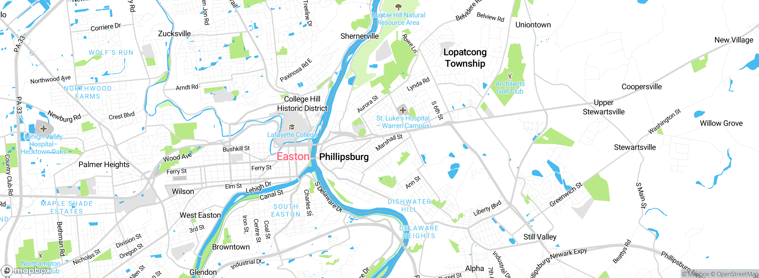 Map showing approximate location