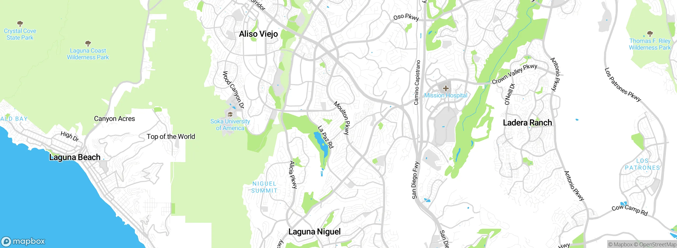 Map showing approximate location