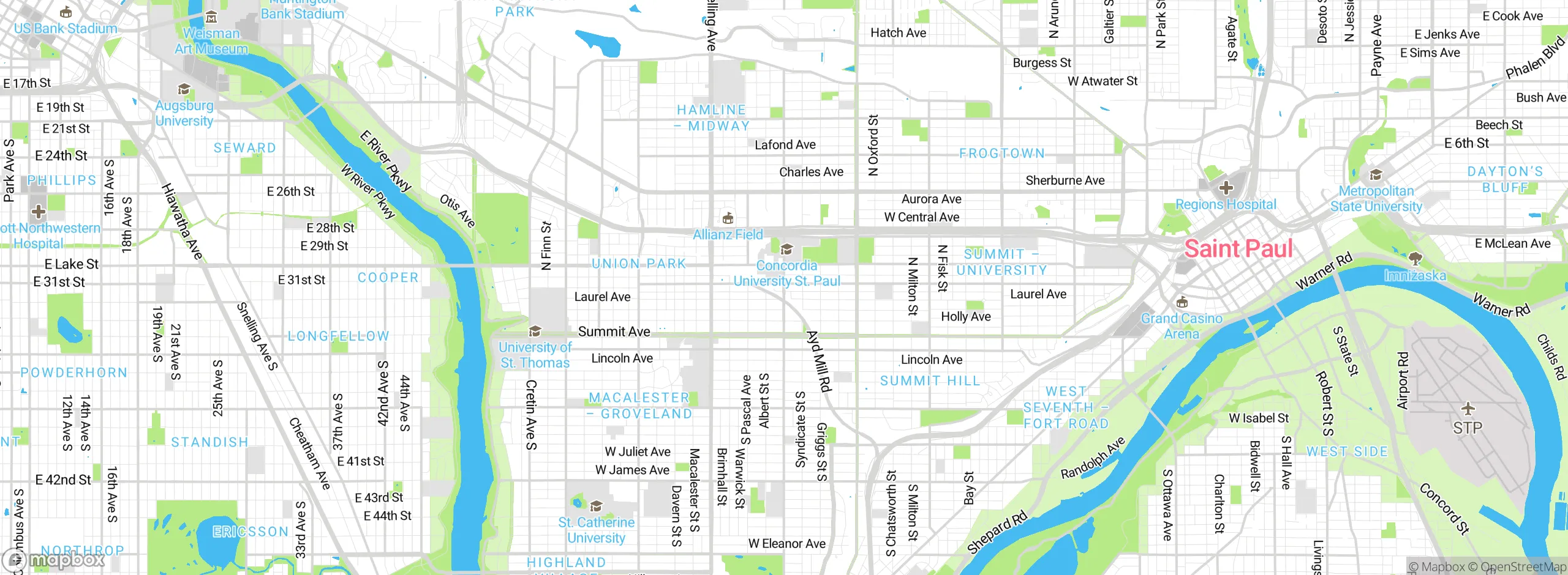 Map showing approximate location