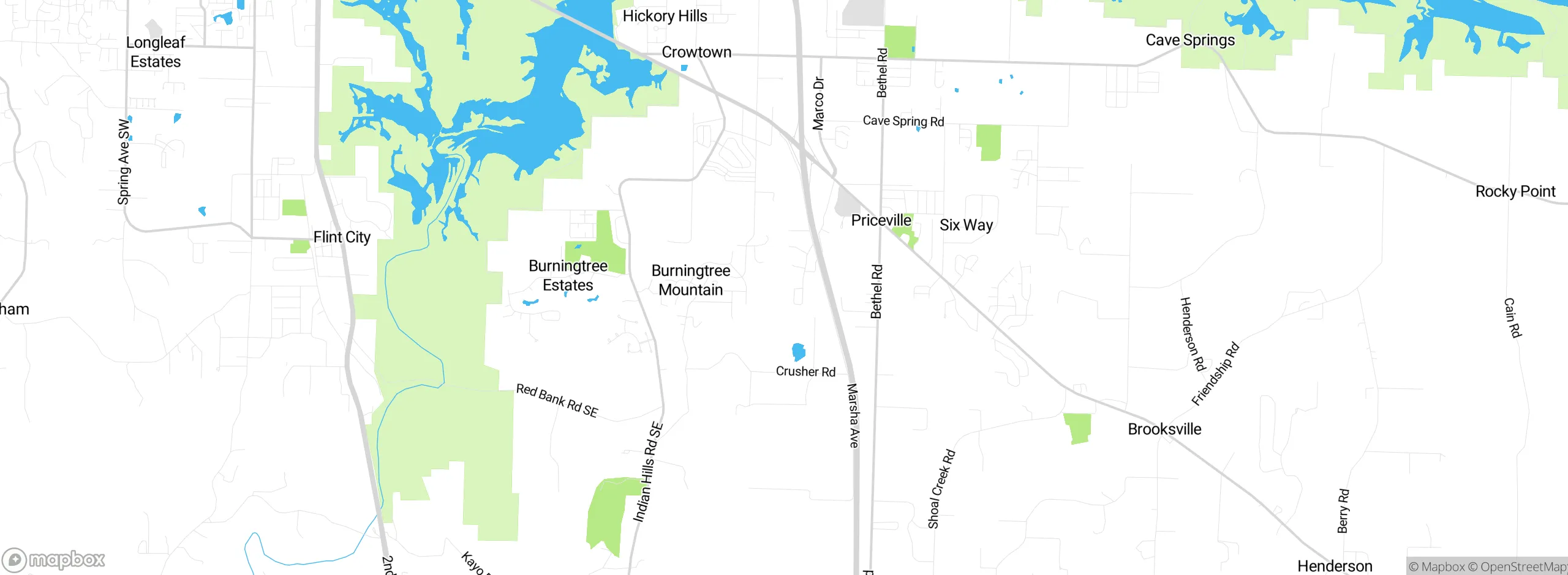 Map showing approximate location