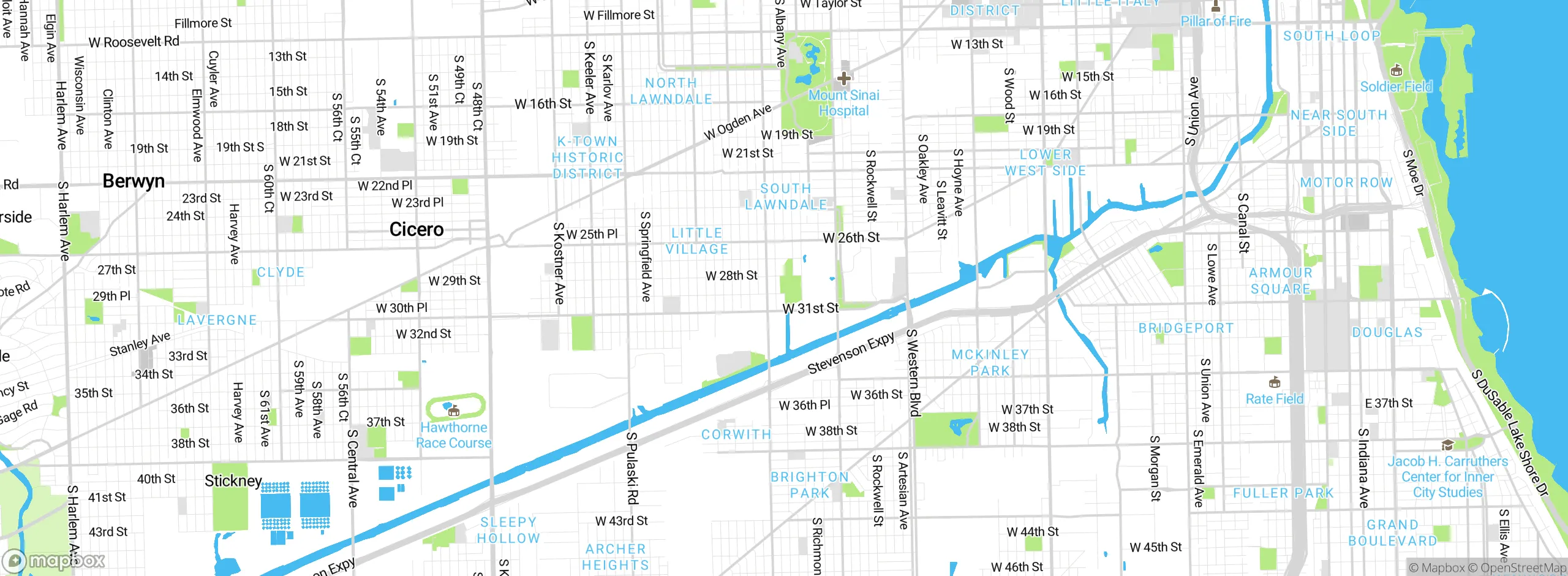 Map showing approximate location