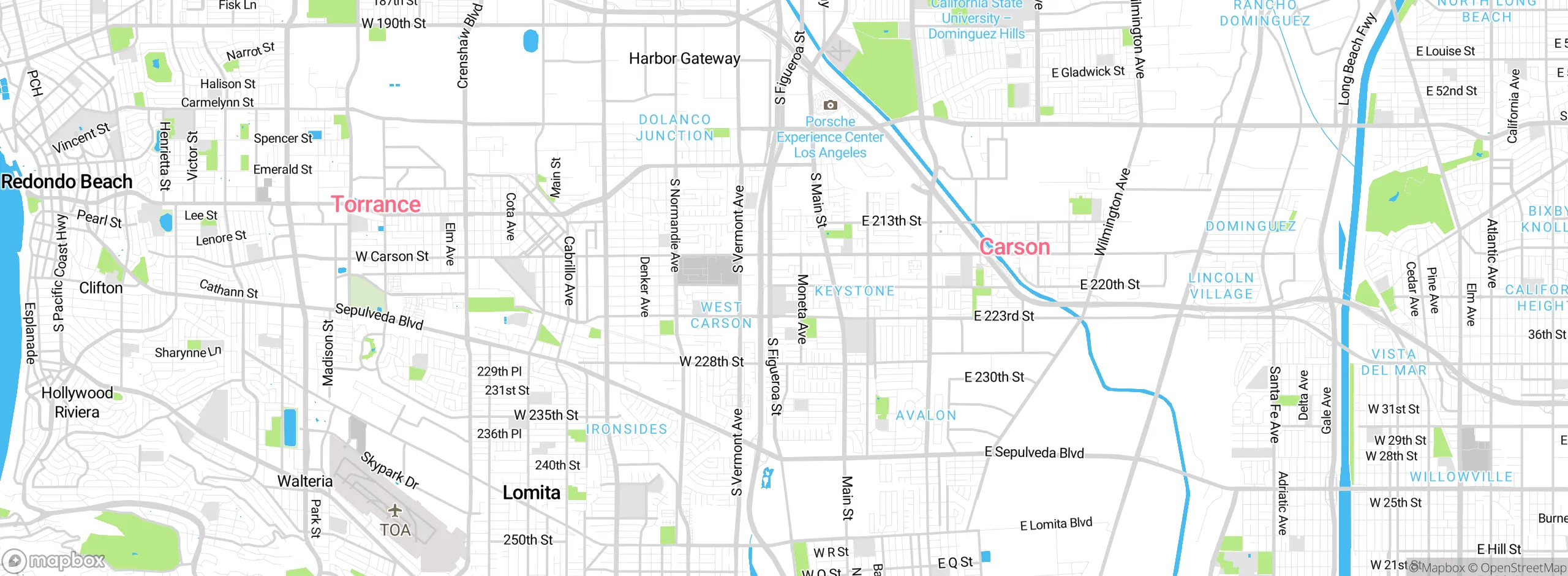Map showing approximate location