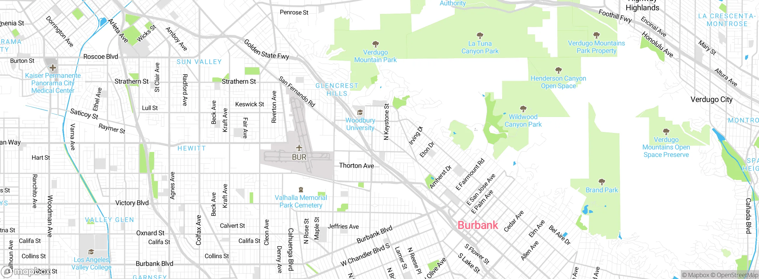 Map showing approximate location