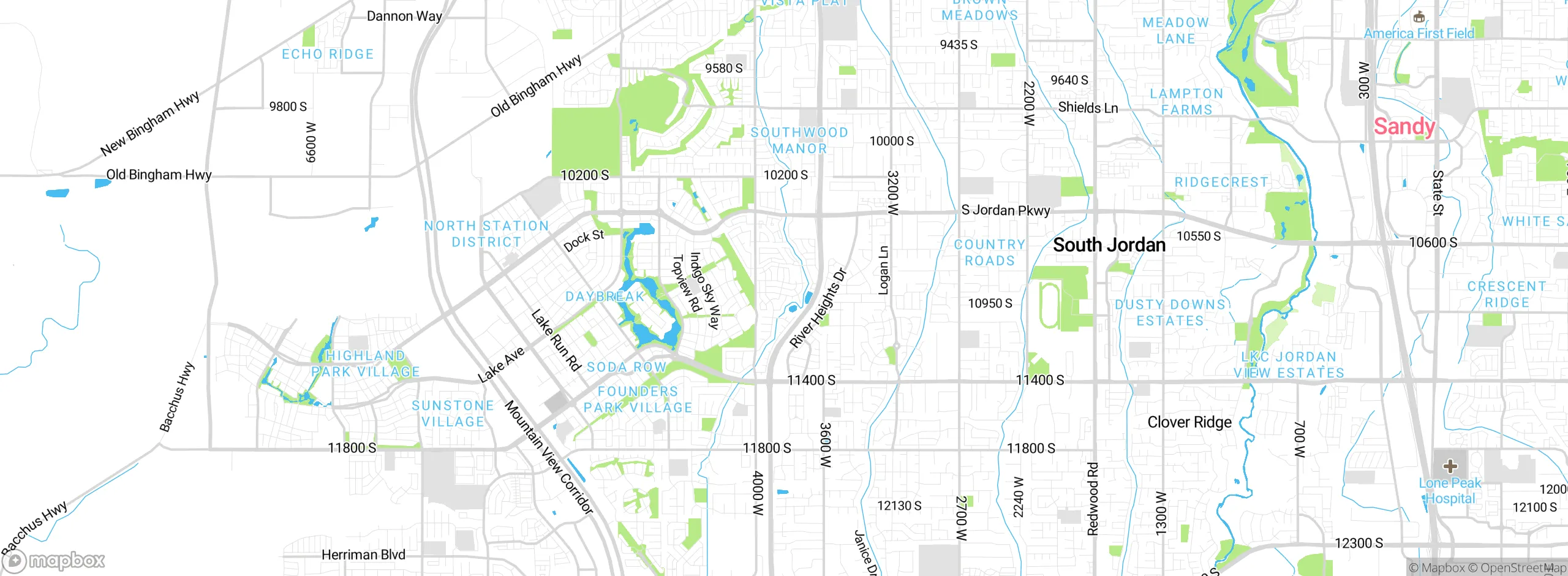 Map showing approximate location