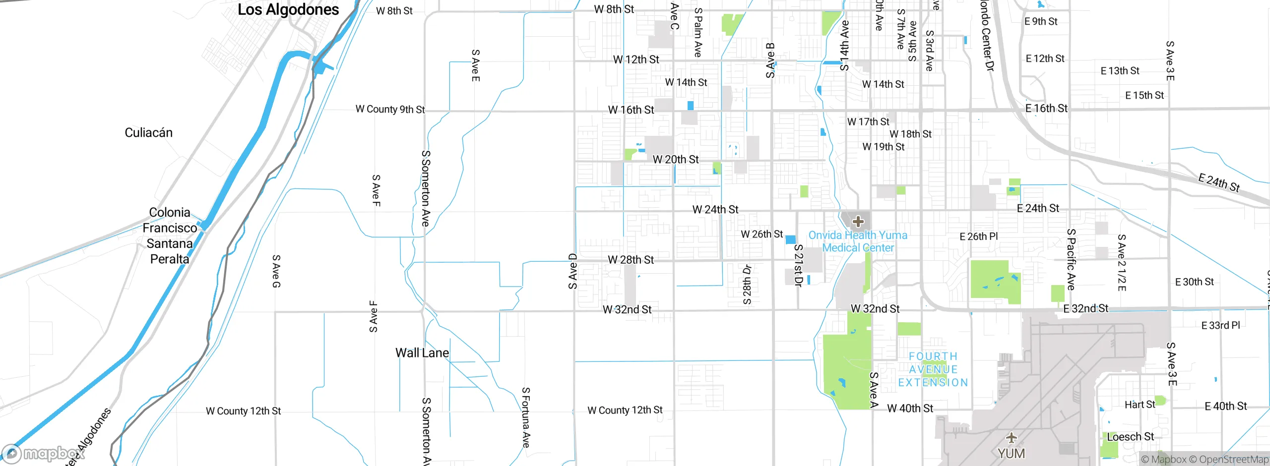 Map showing approximate location
