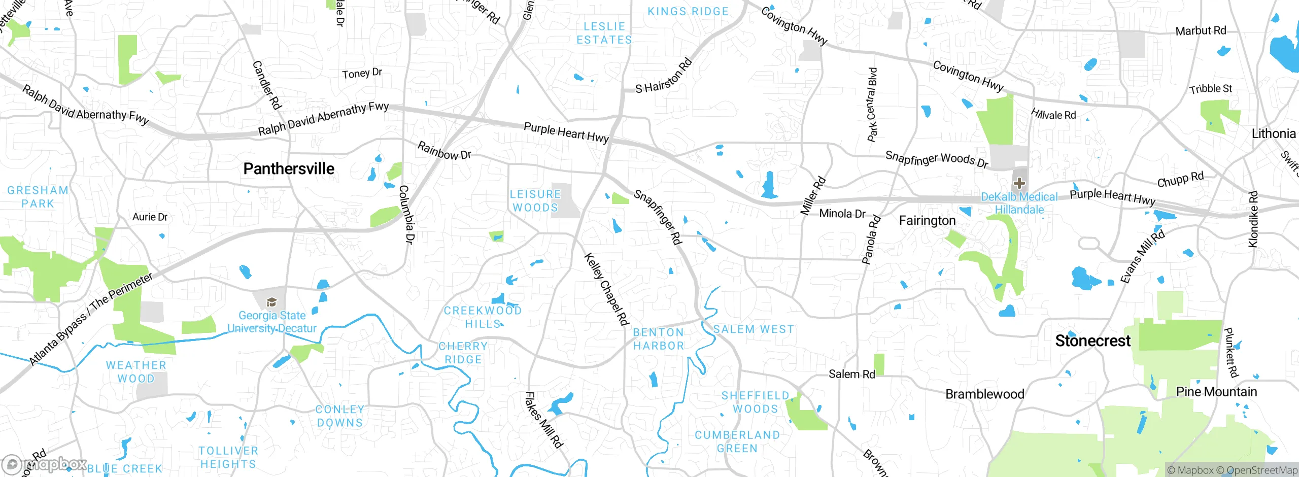 Map showing approximate location