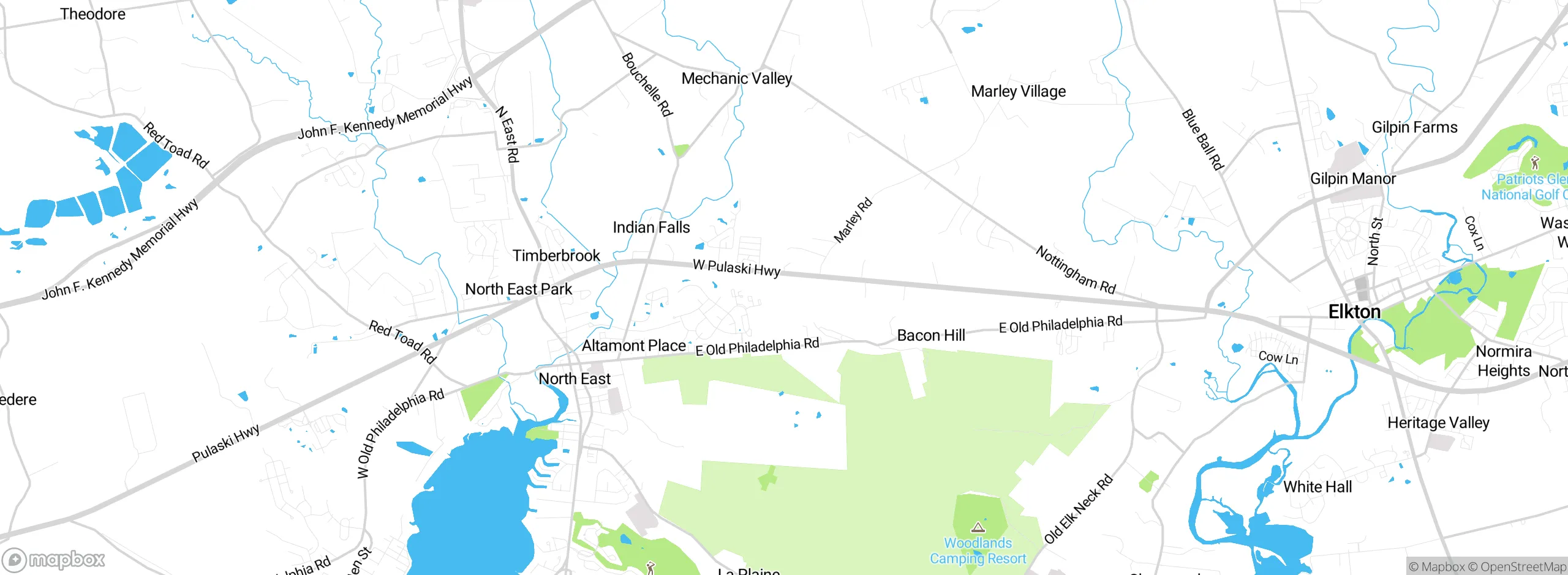 Map showing approximate location