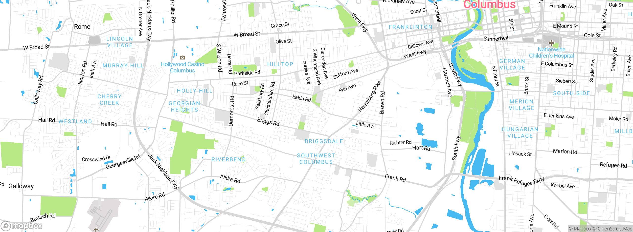 Map showing approximate location