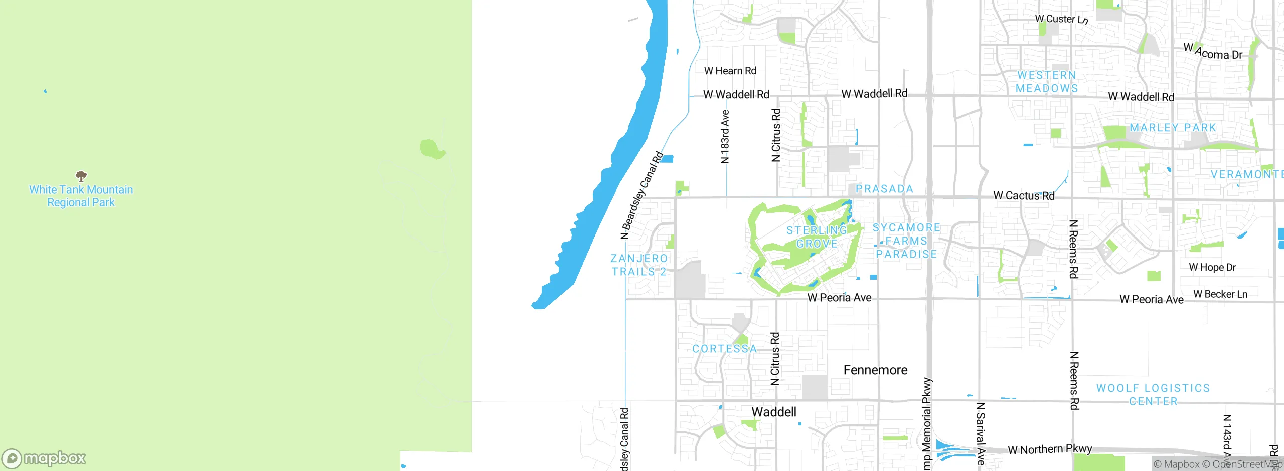 Map showing approximate location