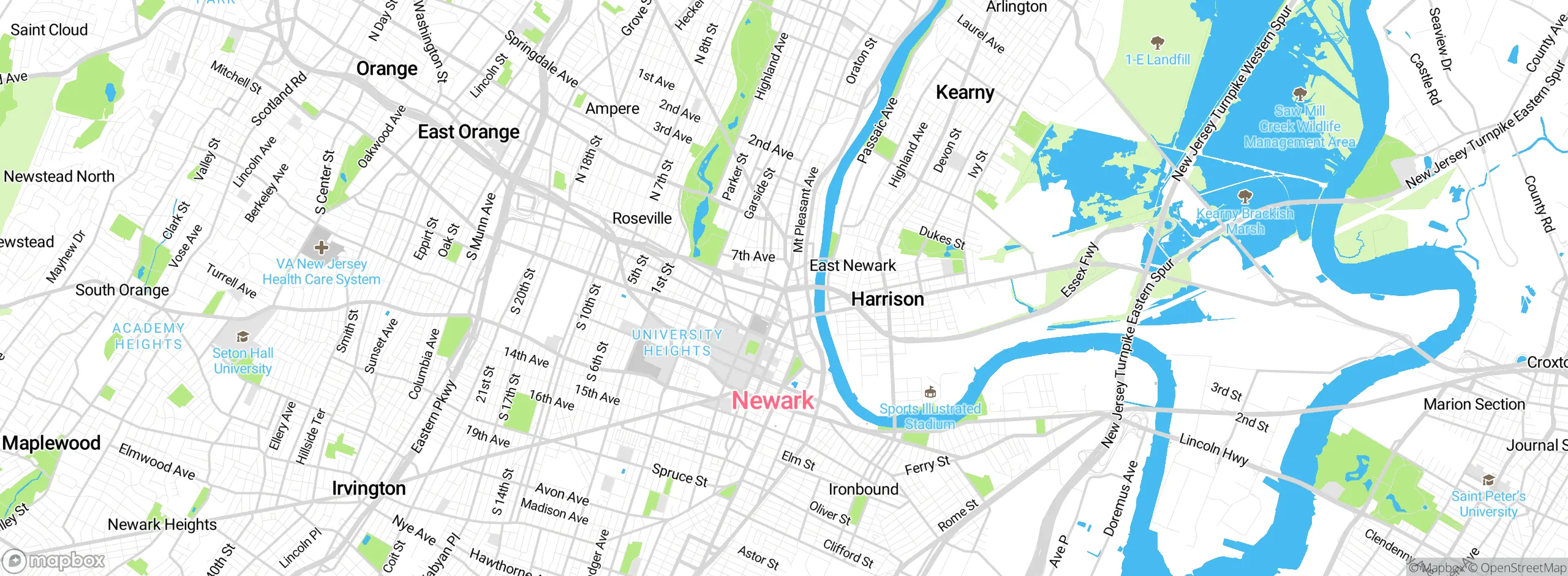 Map showing approximate location