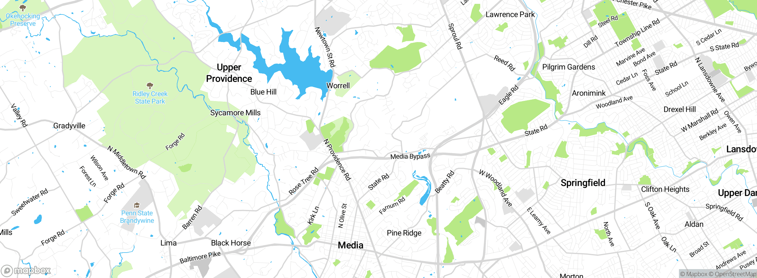 Map showing approximate location
