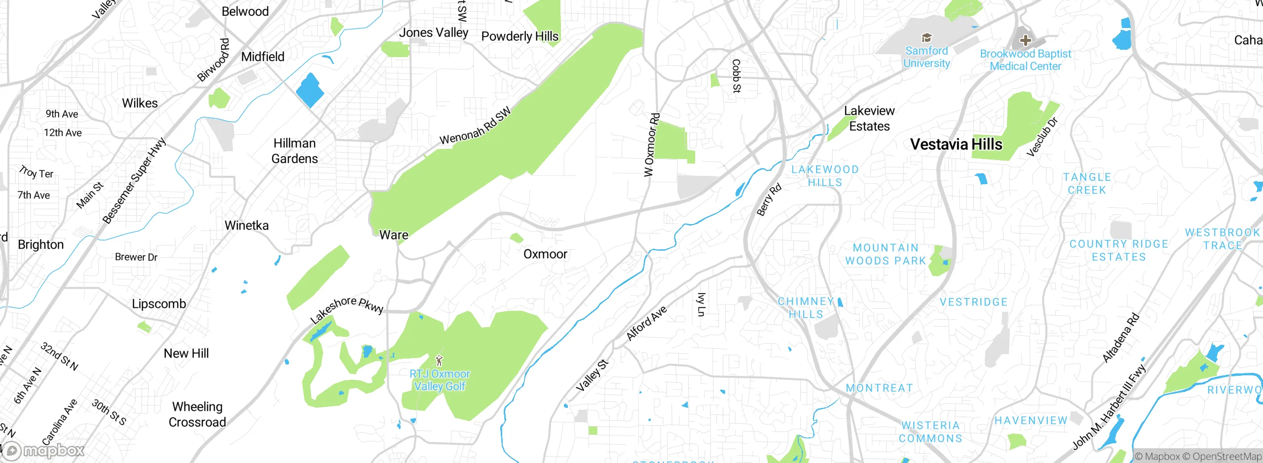 Map showing approximate location