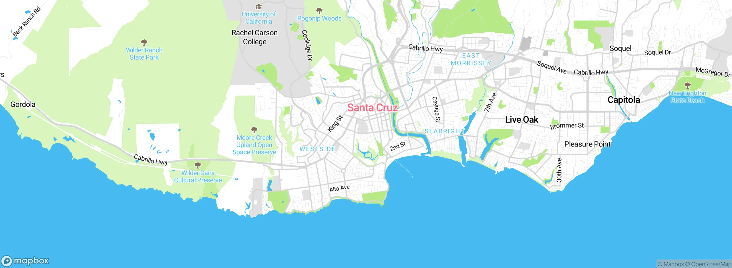 Map showing approximate location