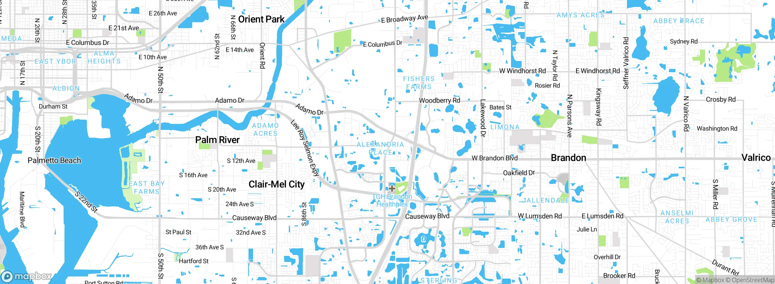 Map showing approximate location