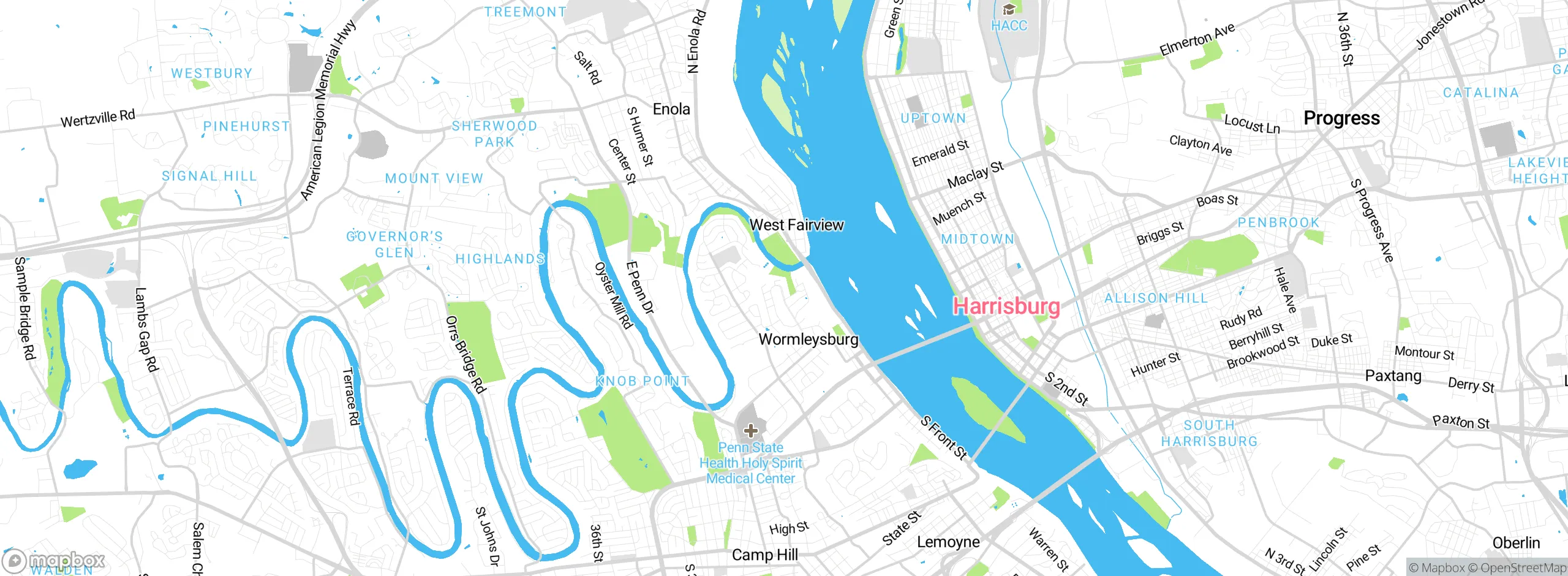 Map showing approximate location