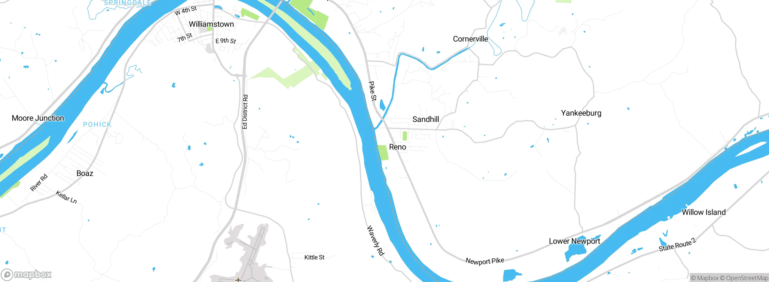 Map showing approximate location