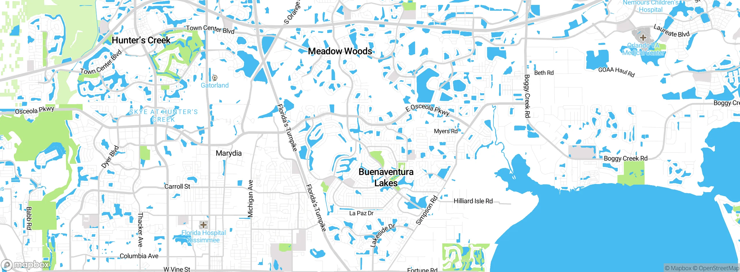 Map showing approximate location