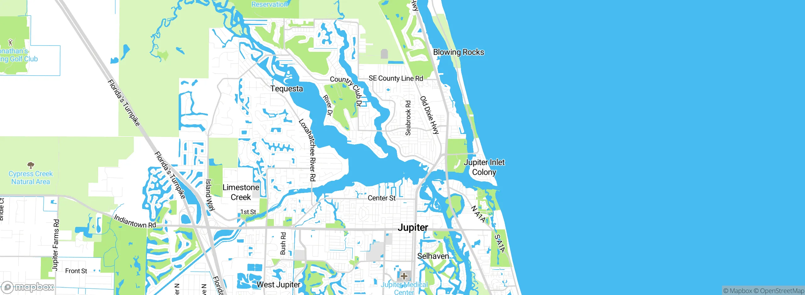 Map showing approximate location