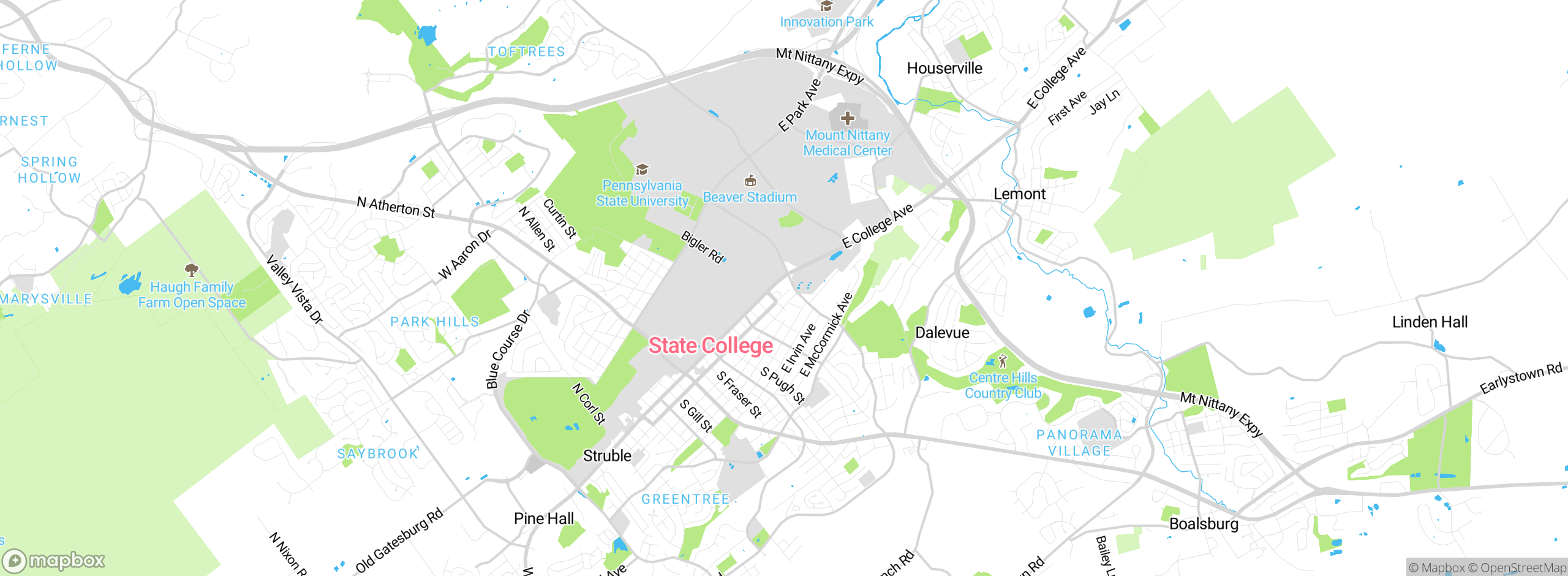 Map showing approximate location