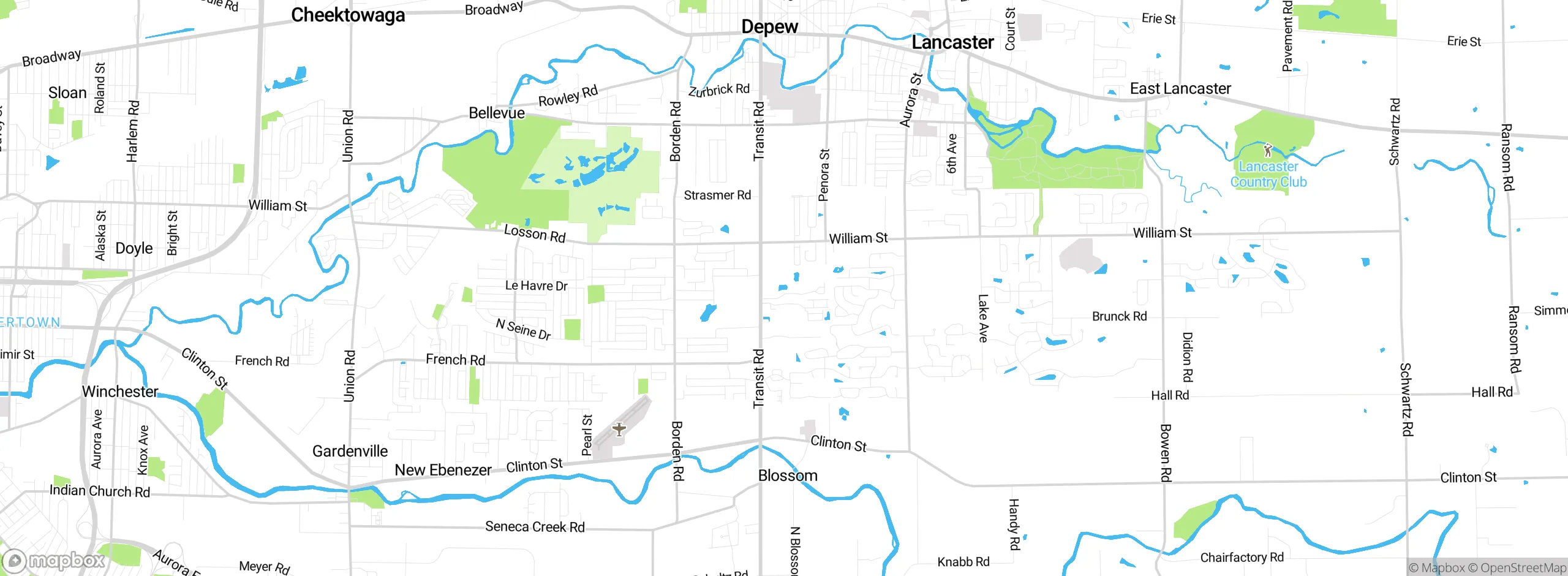 Map showing approximate location