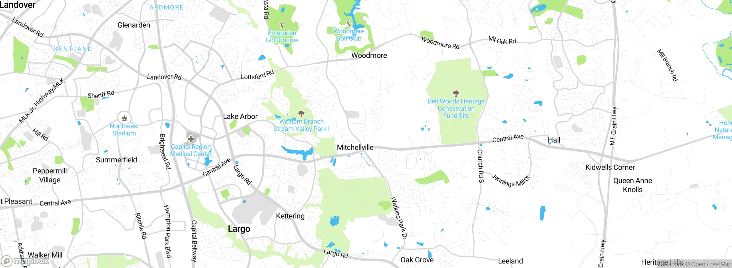 Map showing approximate location