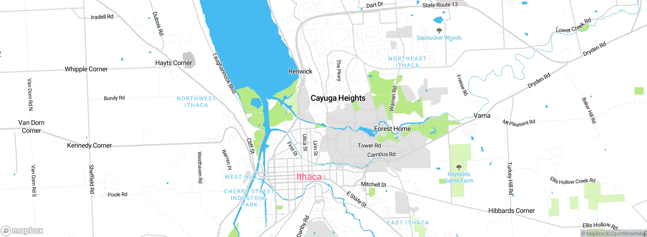 Map showing approximate location