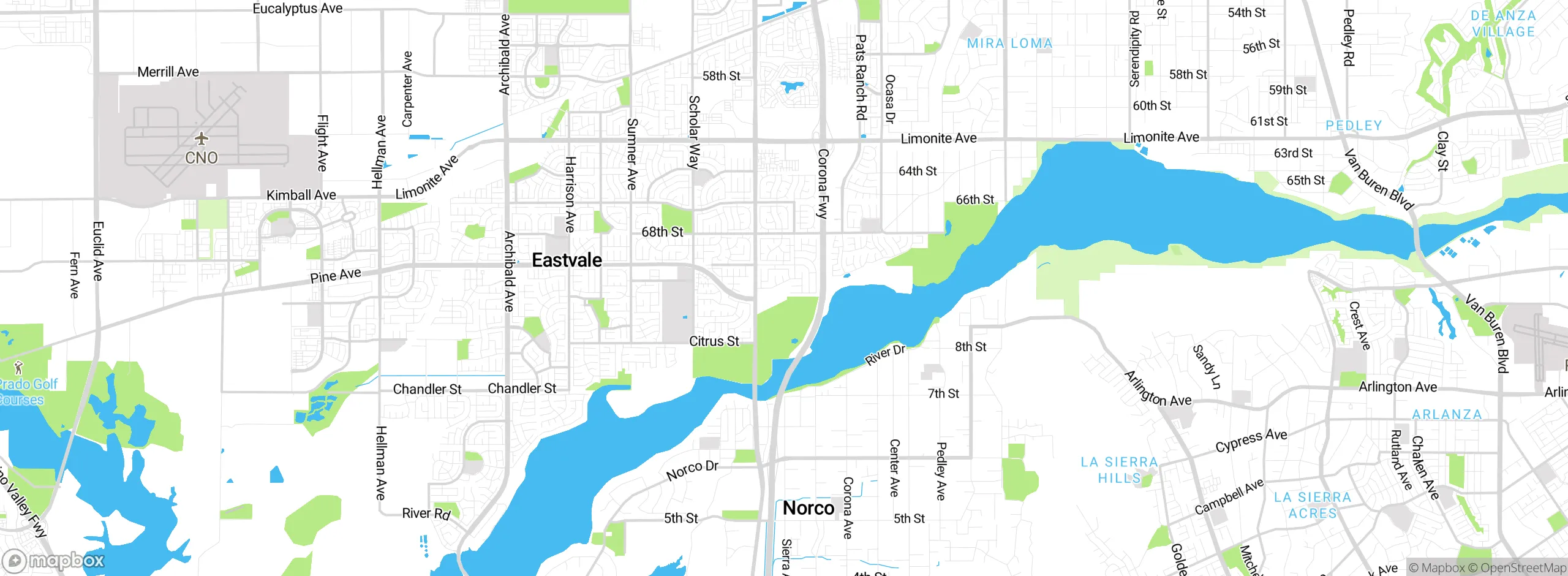 Map showing approximate location