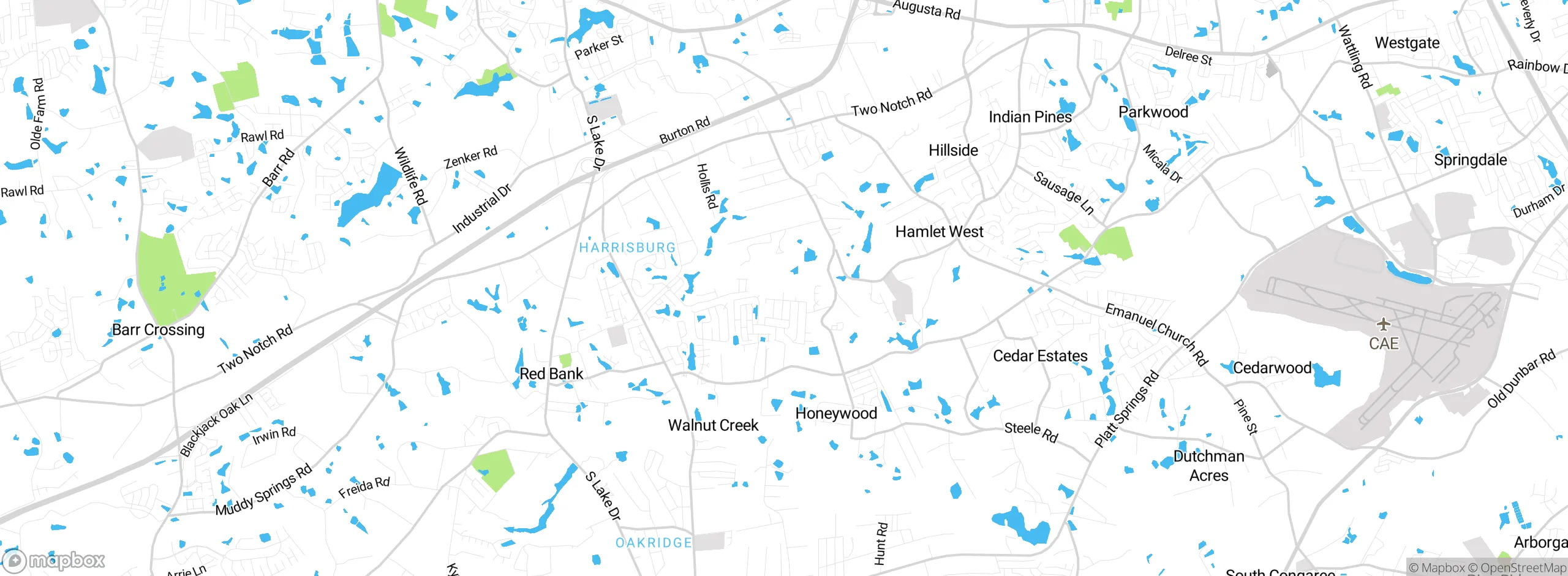 Map showing approximate location