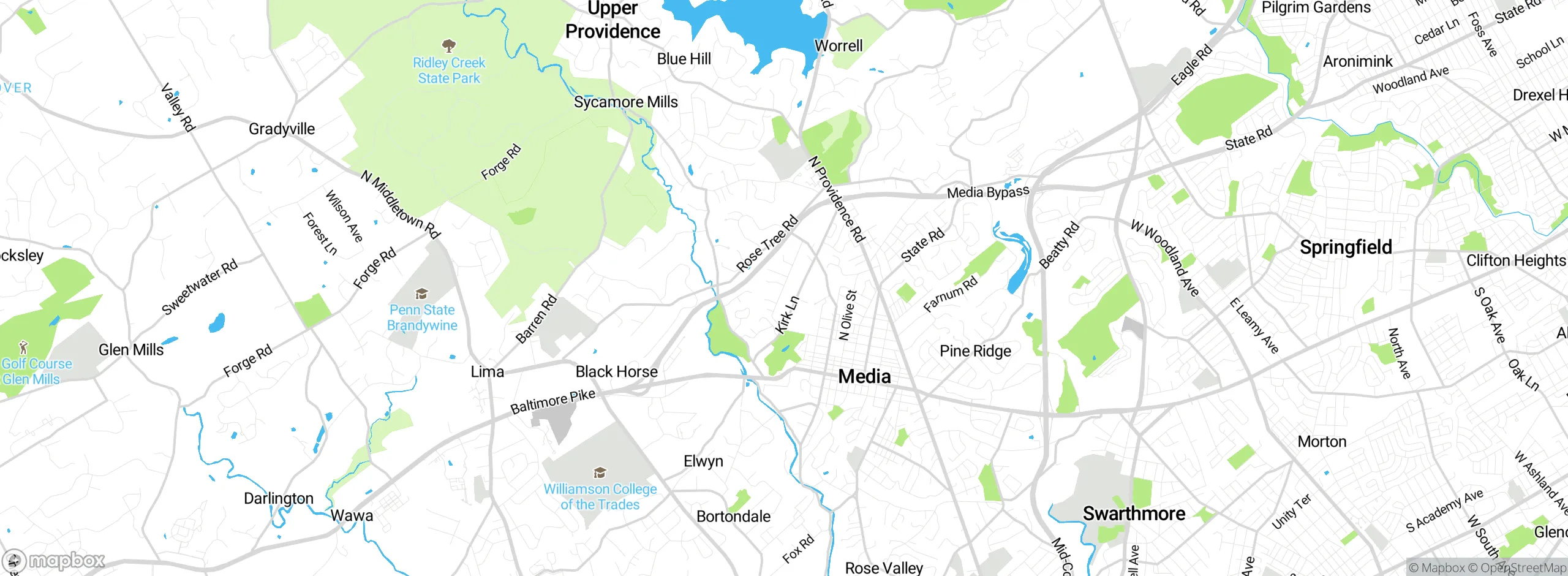 Map showing approximate location