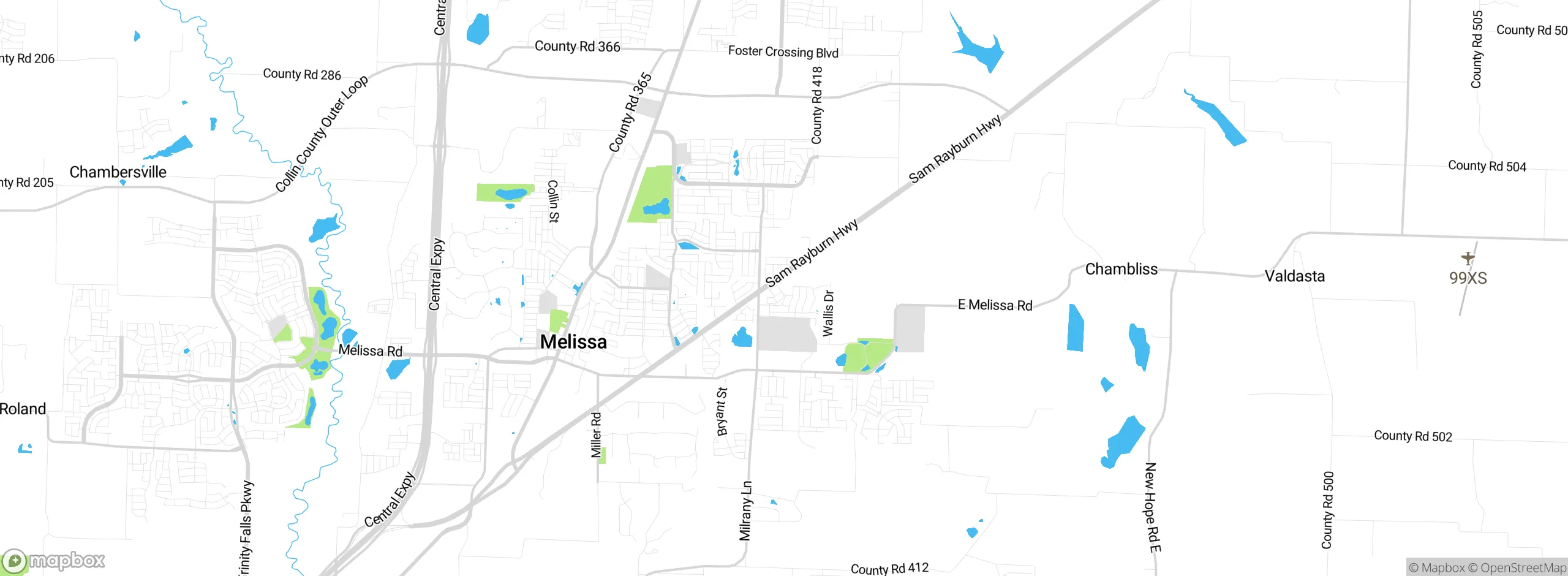 Map showing approximate location
