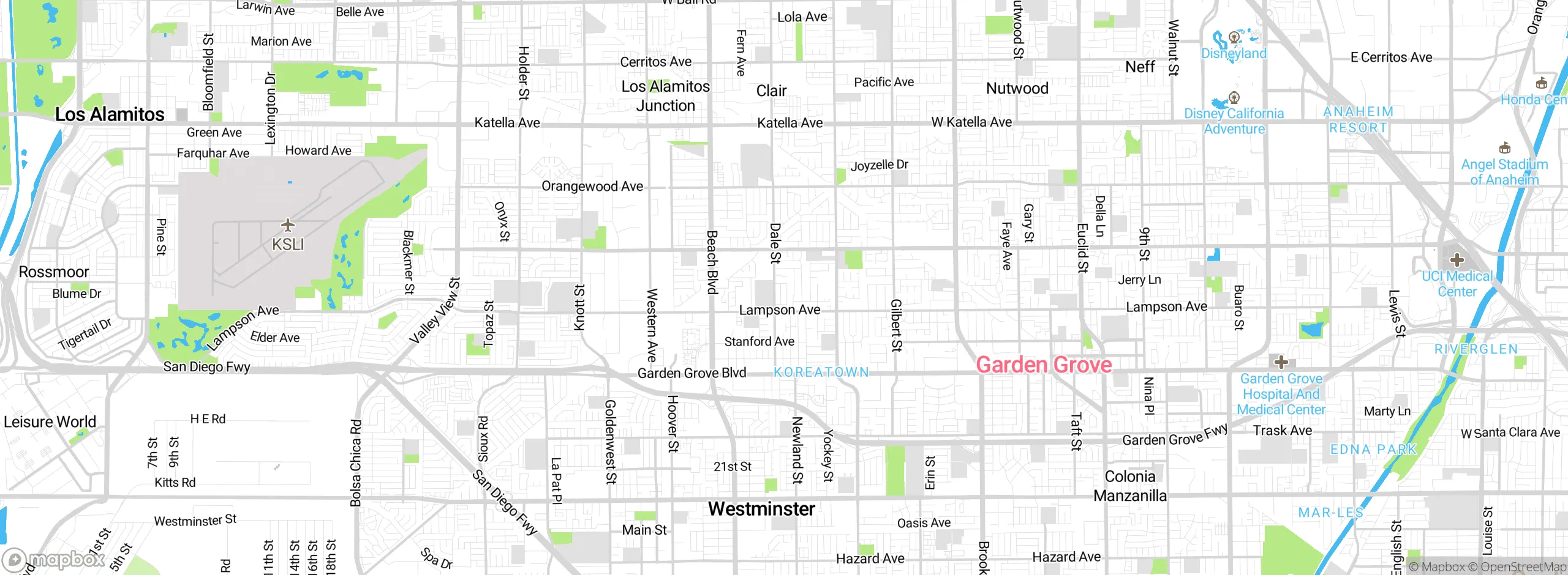 Map showing approximate location