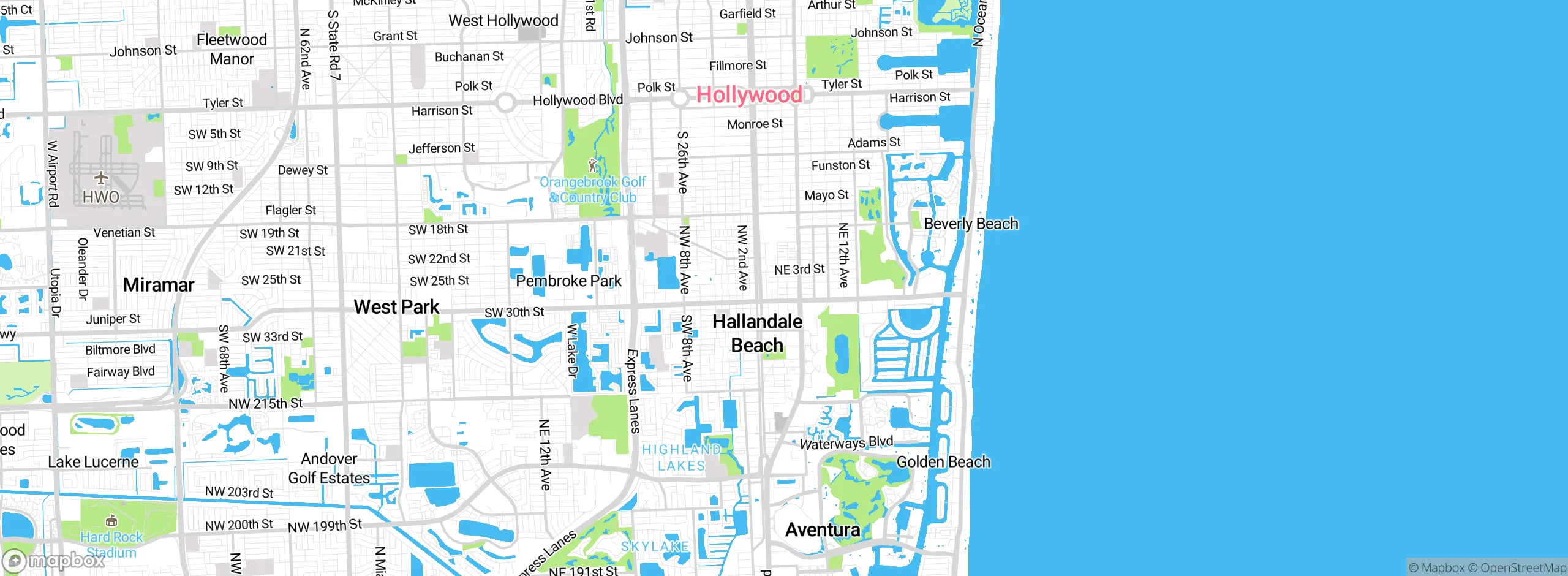 Map showing approximate location