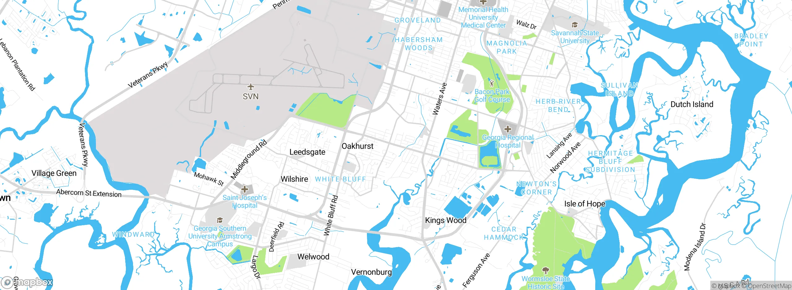 Map showing approximate location