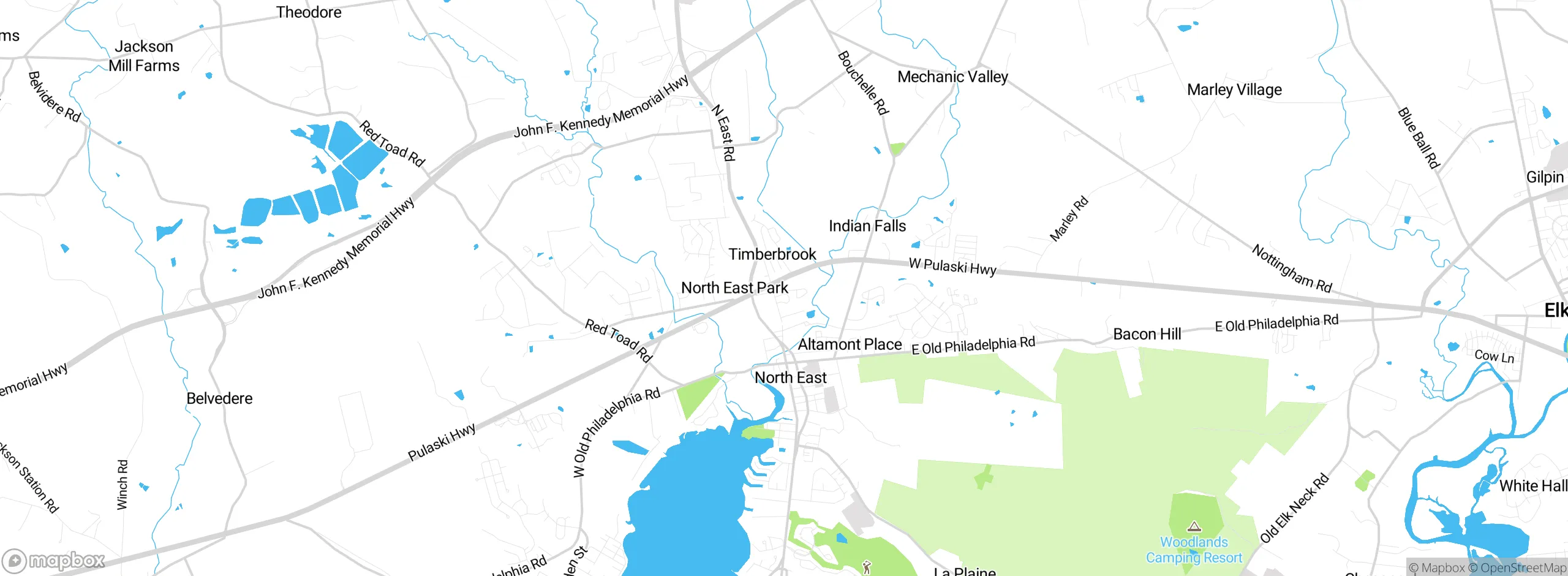 Map showing approximate location