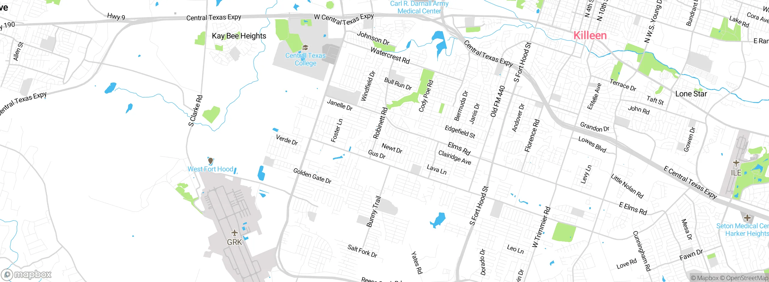 Map showing approximate location