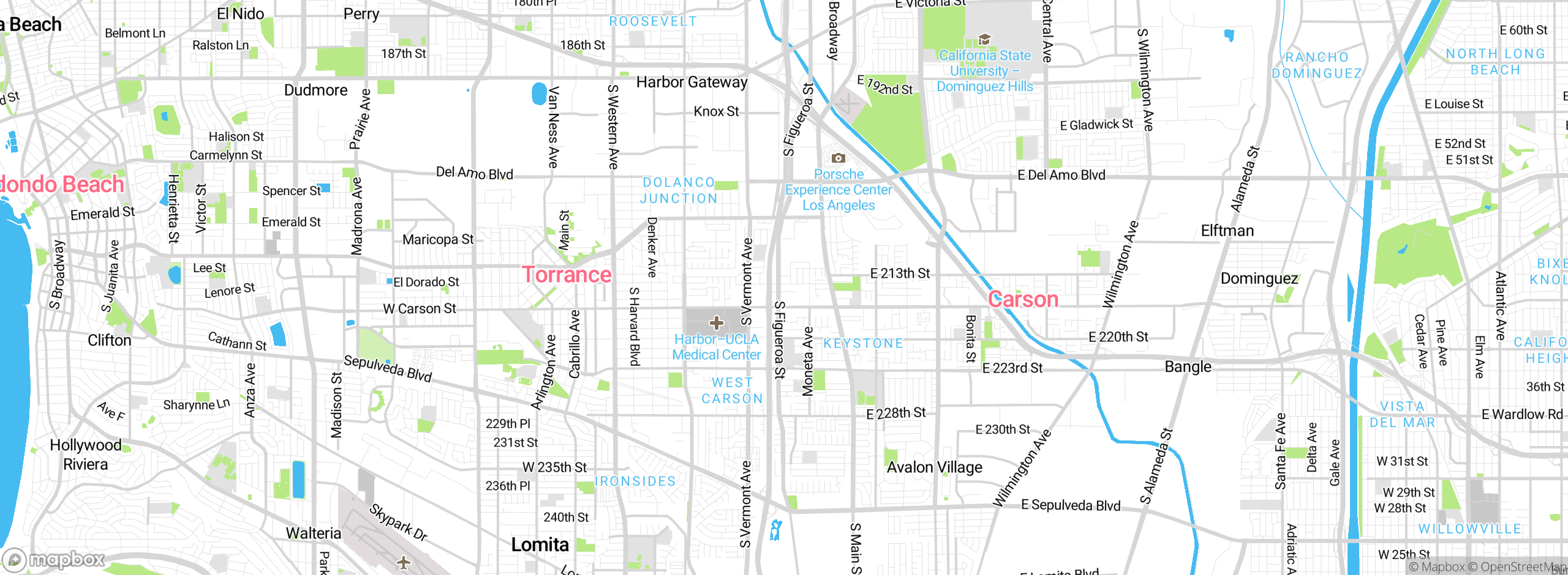 Map showing approximate location