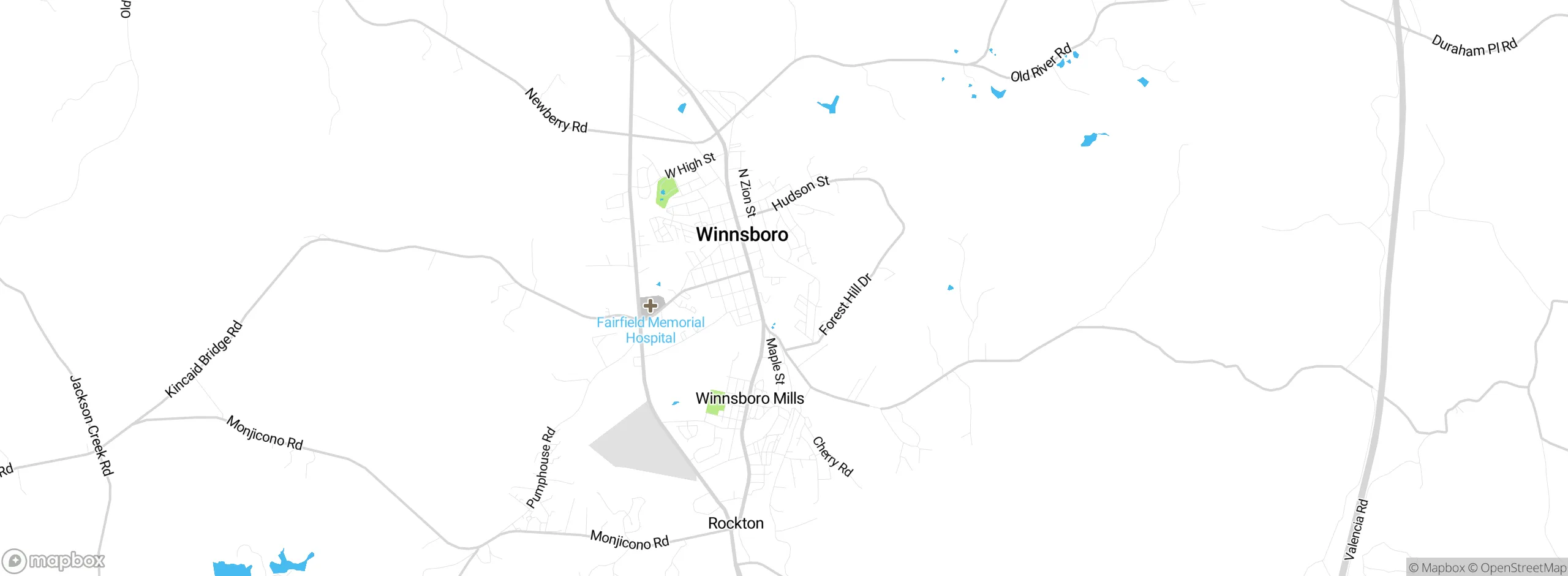 Map showing approximate location