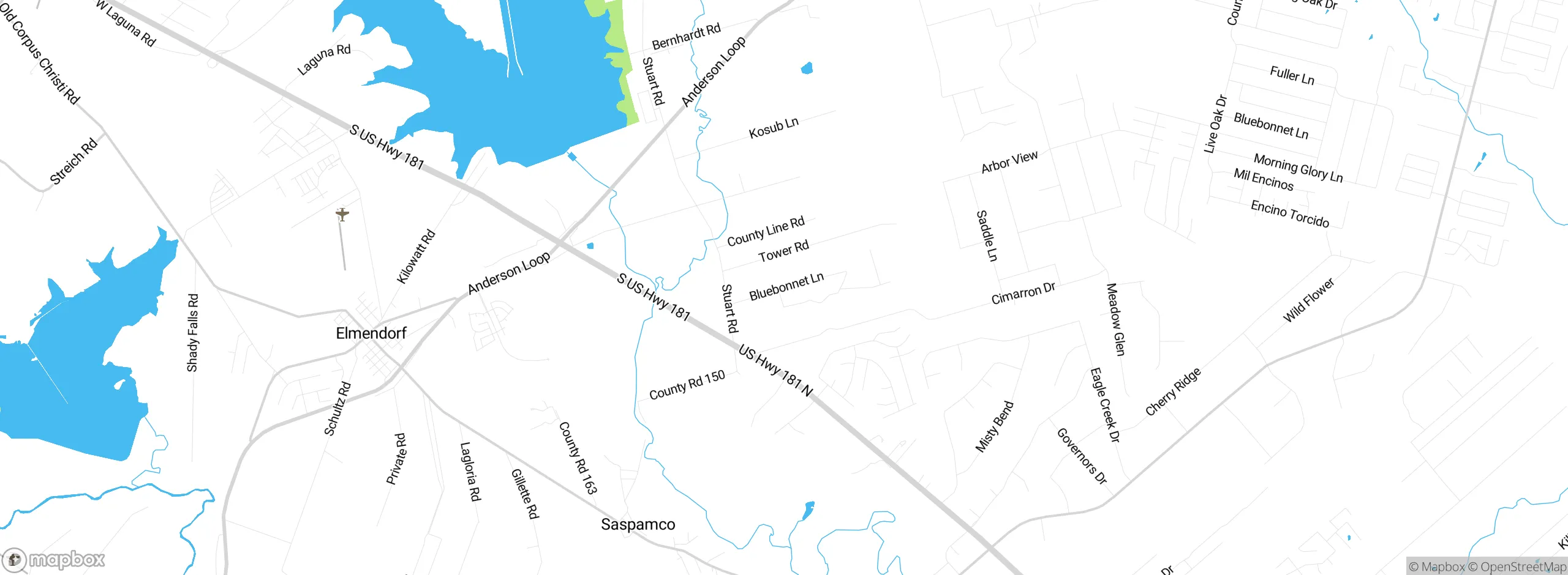 Map showing approximate location