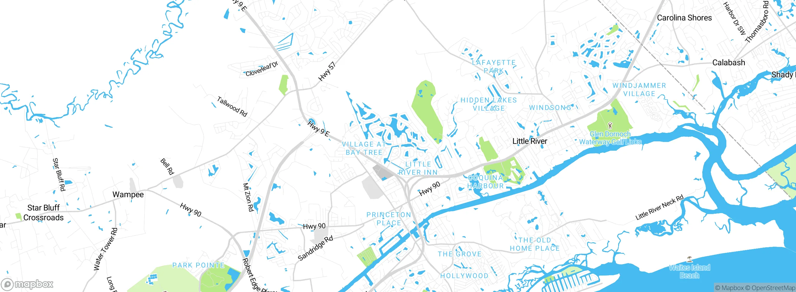 Map showing approximate location
