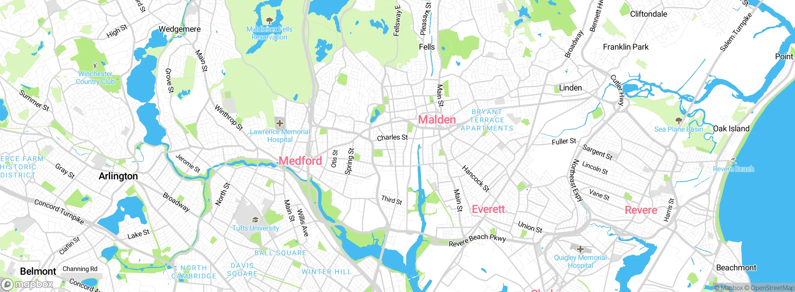 Map showing approximate location