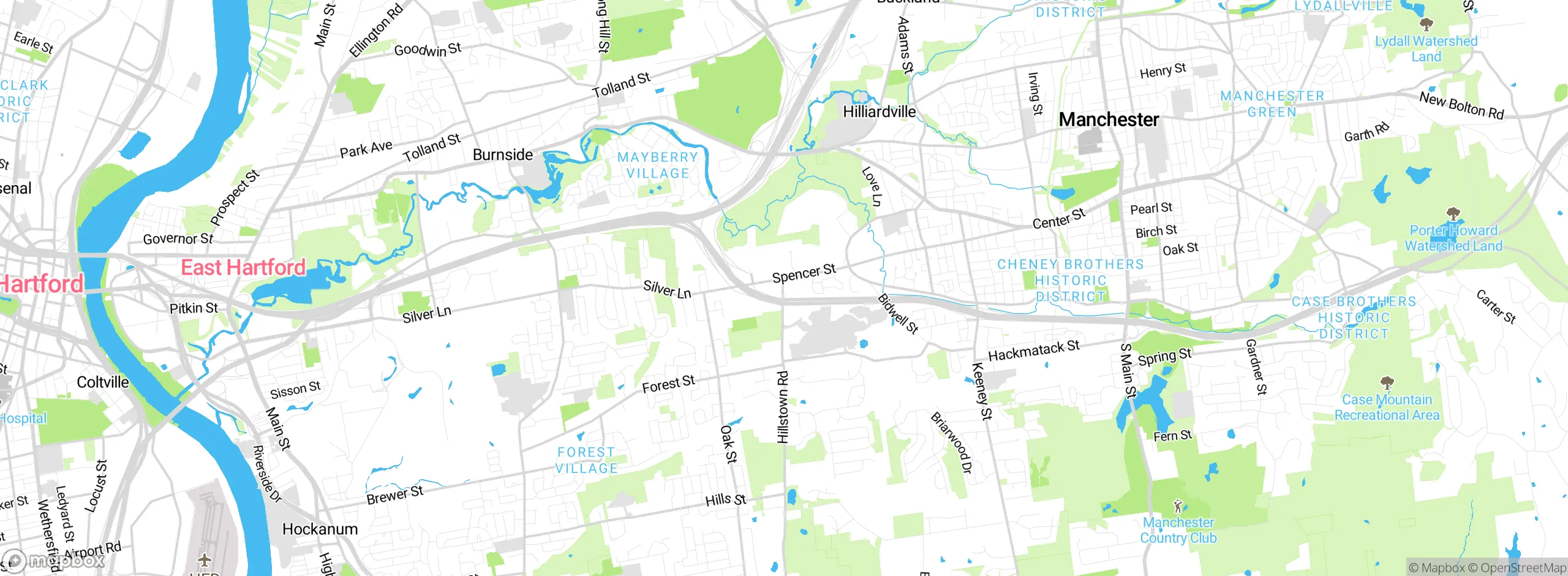 Map showing approximate location