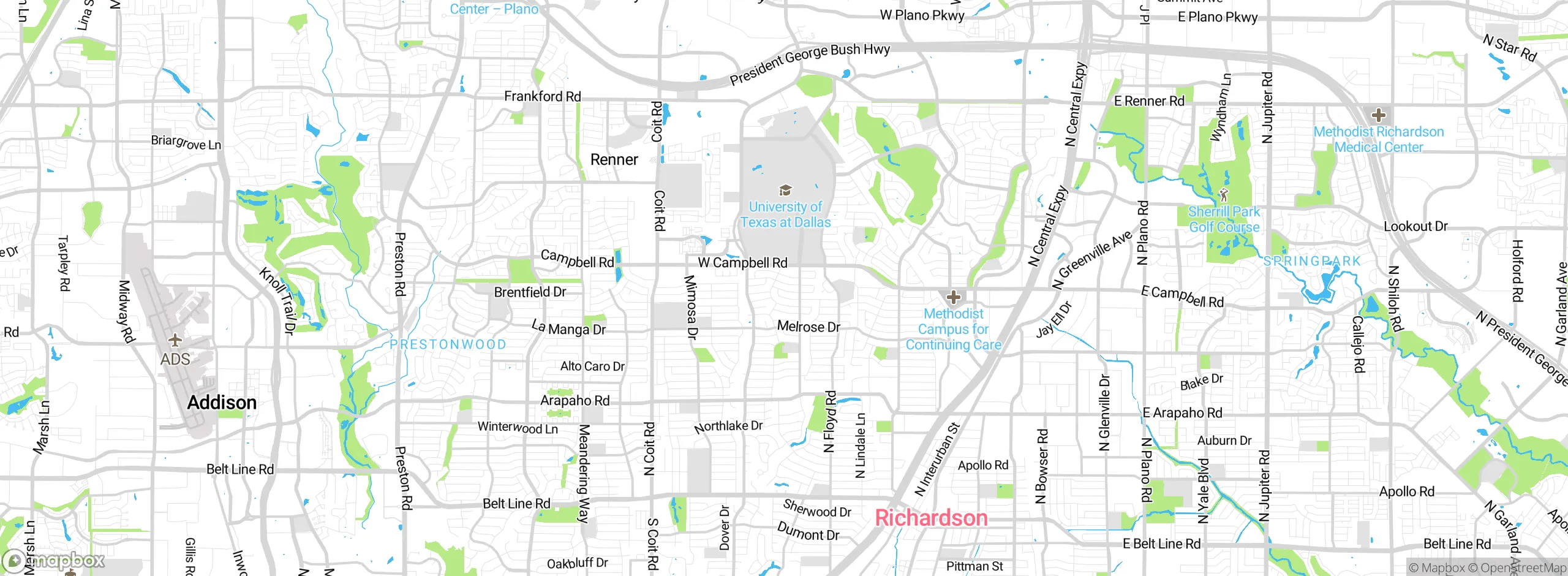 Map showing approximate location