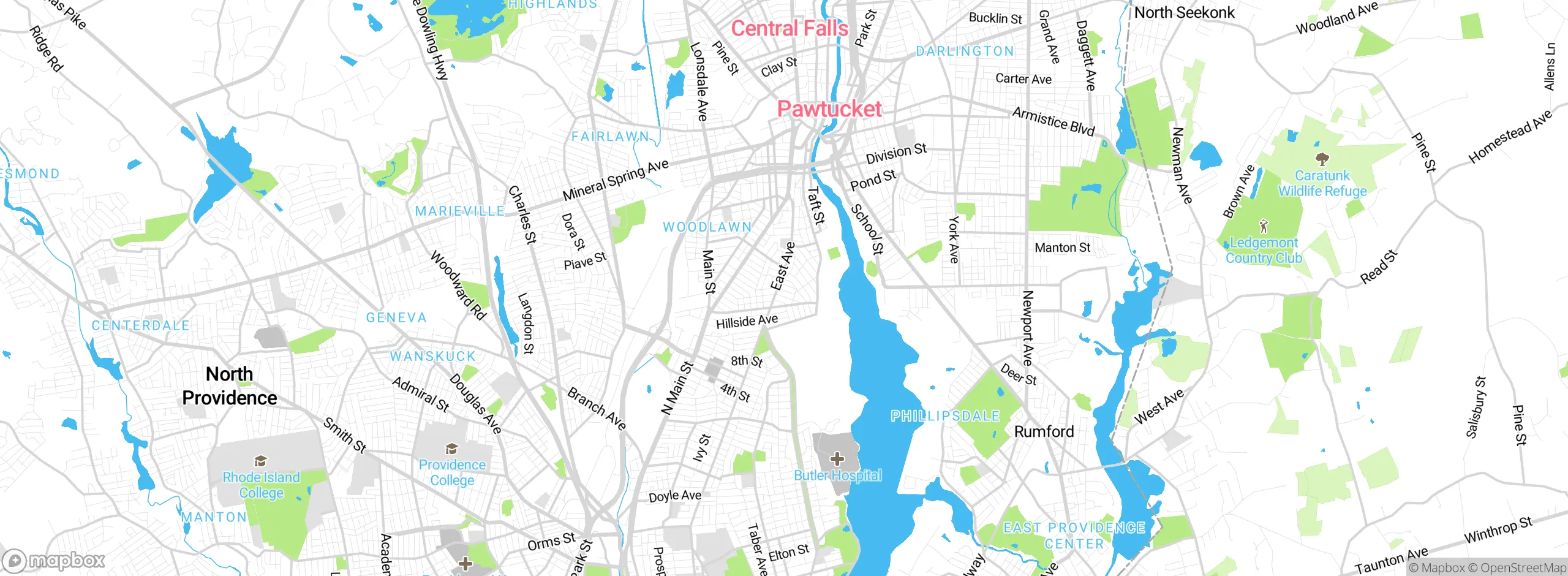 Map showing approximate location