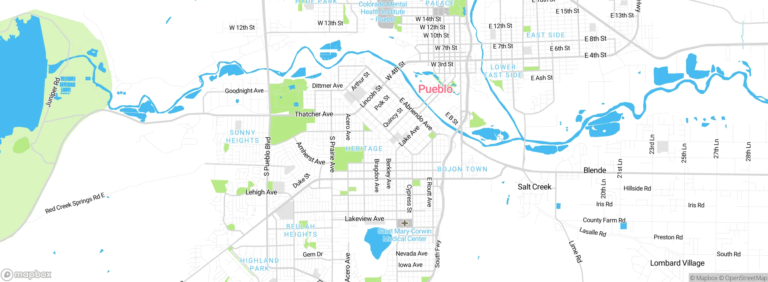 Map showing approximate location
