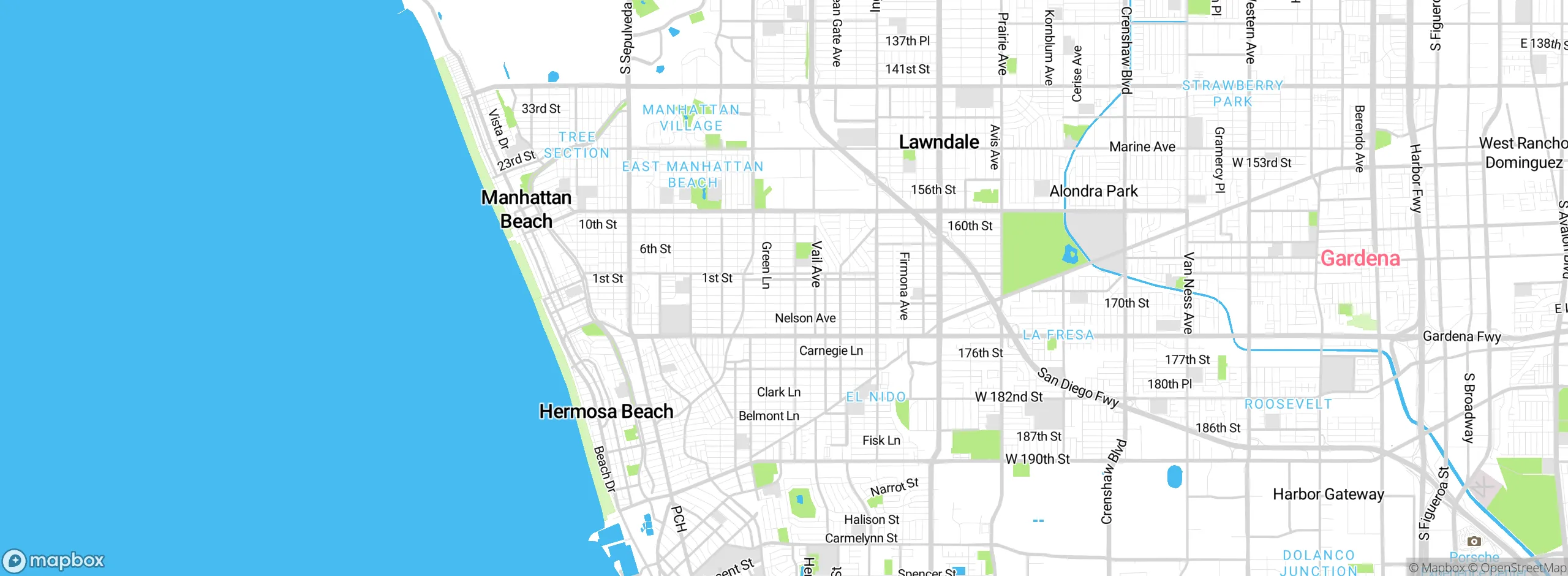 Map showing approximate location