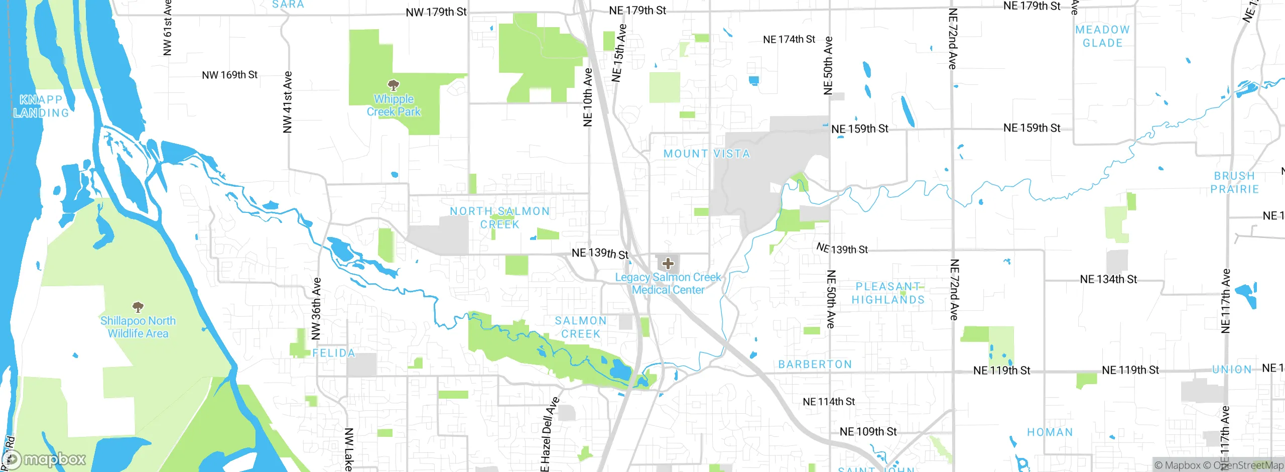 Map showing approximate location
