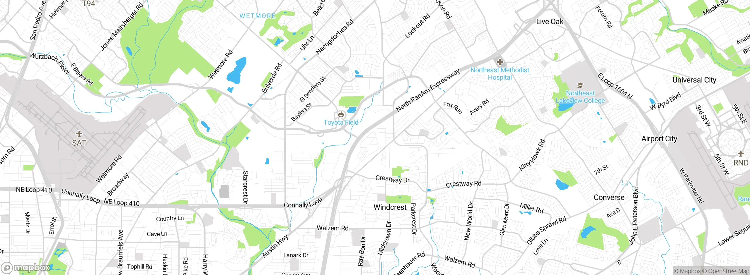 Map showing approximate location