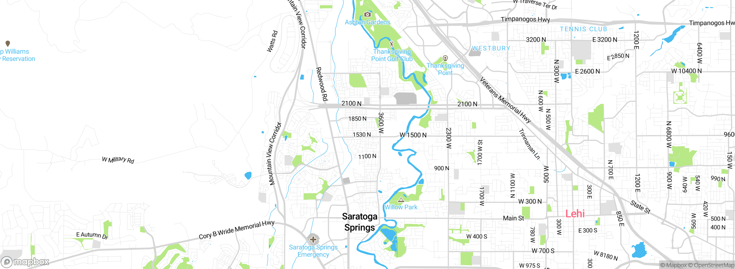 Map showing approximate location