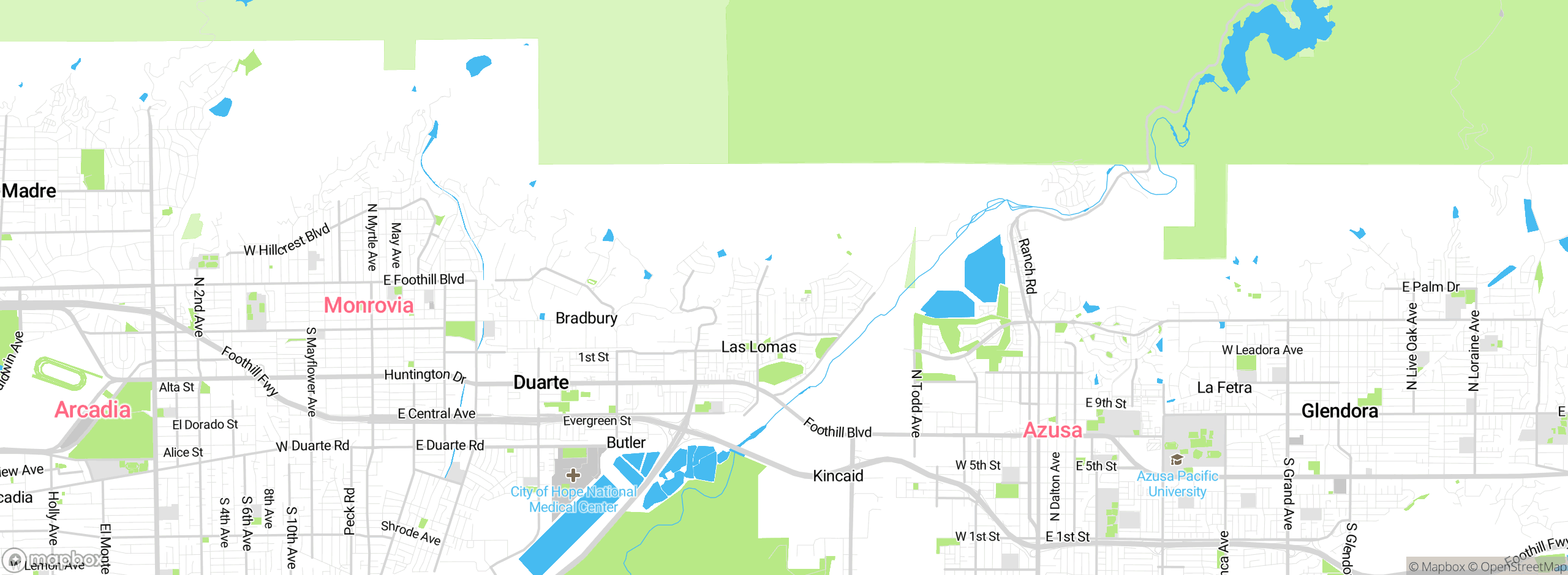 Map showing approximate location